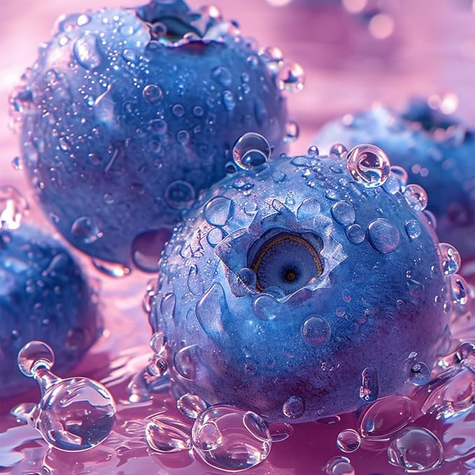 4 Colors Hydrating Jelly Lip Balm,Instantly Hydrate Lips Tinted Moisturizing Lip Balm For Dry Lips,Conditioning & Nourishing Lip Care Lip Moisturizer Fruit Lip Oil Jelly Lipstick (Blueberry)