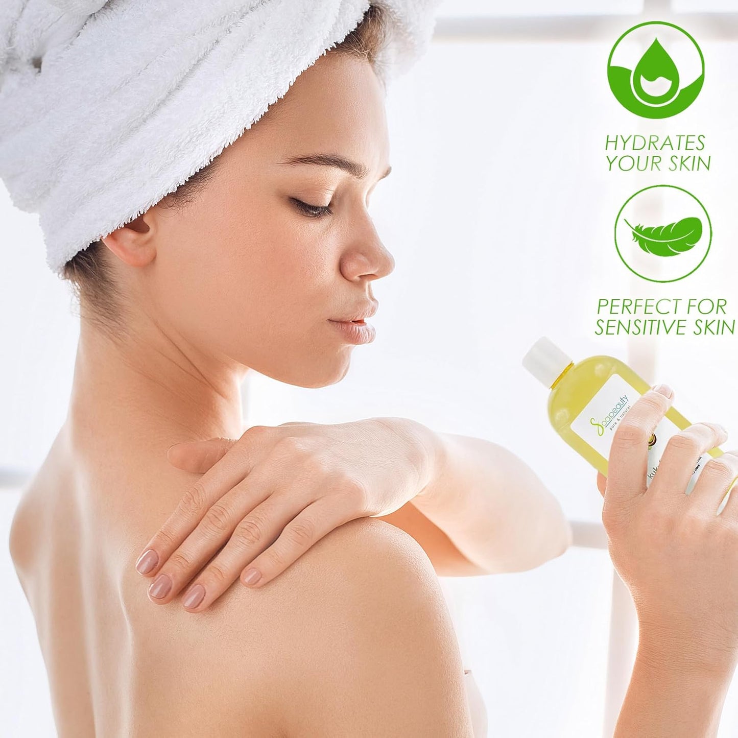 Soapeauty KUKUI NUT Oil Cold Pressed Unrefined | 100% Natural Available in Bulk | Carrier for Essential Oils, Face, Skin, Hair Moisturizer, Soap Making | 32 fl oz