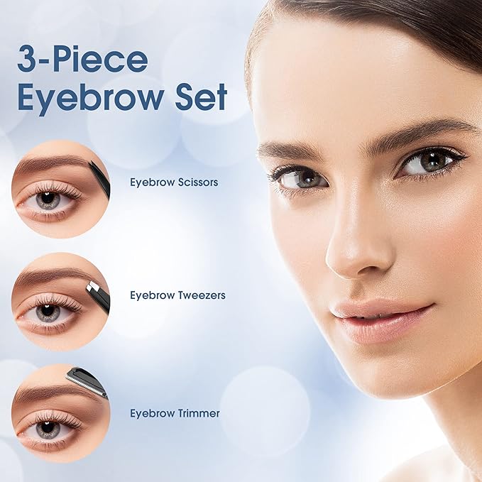 Newbealer 2in1 Facial Steamer, Hot Mist Facial Aromatherapy Humidifier Atomizer, Large Face Steamer Unclogs Pores Sinuses Moisturizing, Home Sauna Spa with Eyebrow Set (Blue, 170ml)