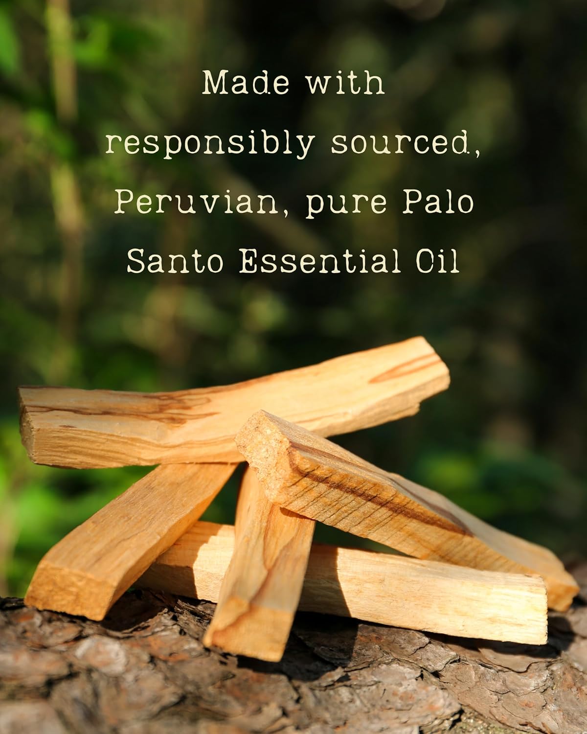 Palo Santo Natural Hair & Body Mist Spray, Pure Palo Santo Essential Oil, Alcohol-Free, Handmade in California, 0.5Fl Oz