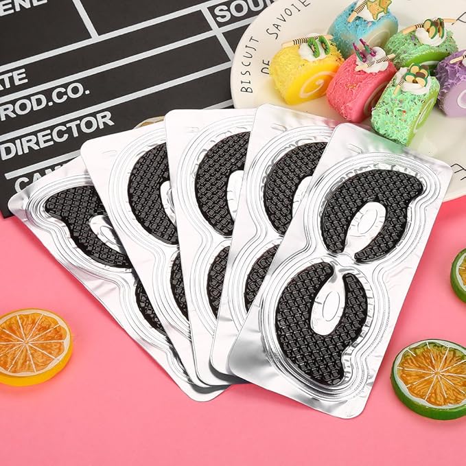 20 Pairs Eye Hyaluronic Acid Eyes Patches for Dark Circle, Puffy Eyes, Wrinkles, Eye Bags, Puffiness Bamboo Charcoal Eye Skin Care Pads Anti-aging