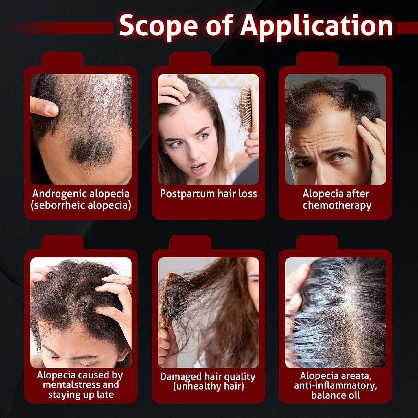 Laser Cap for Hair Growth, Wireless Red Light Therapy for Hair Growth, Strengthen Hair Roots, Hair Loss Treatment for Men and Women