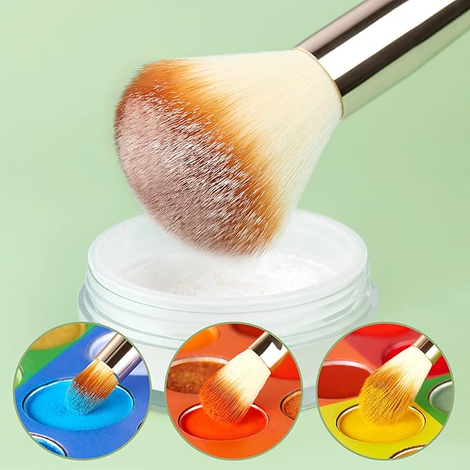 Jessup Professional Bamboo Makeup Brushes, Premium Synthetic Foundation Powder Concealer Blush Highlight Eye Blending Cosmetic Brush Set 25pcs T135