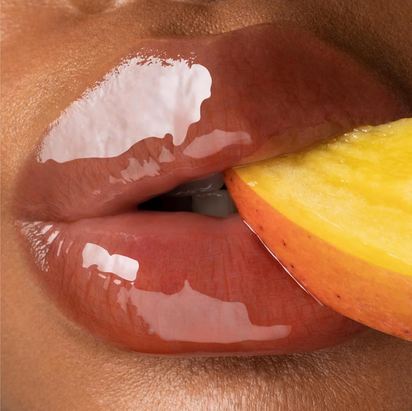 Gisou Honey Infused Hydrating Lip Oil, Nourishing Lip Moisturizer for Dry Lips, High Shine, Smooth Finish, Sheer Hot Coral Shade, Tropical Mango Passion Fruit Scent, Mango Passion Punch, 8ml