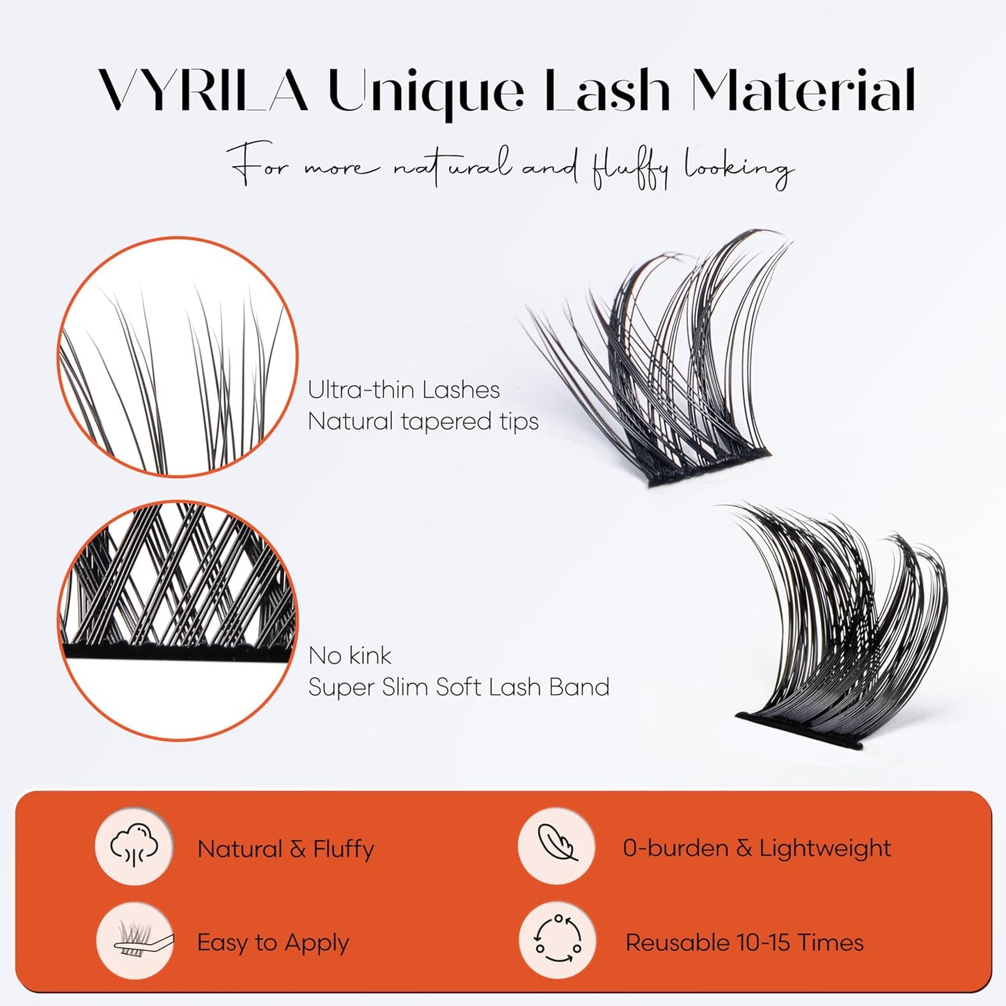 Lash Clusters Kit-VYRILA 0.07mm Wispy 8-14mix C Curl Eyelash Clusters with Lash Bond and Seal Waterproof, Eyelash Tweezers (S03+S05 KIT 138pcs-8-14mix)