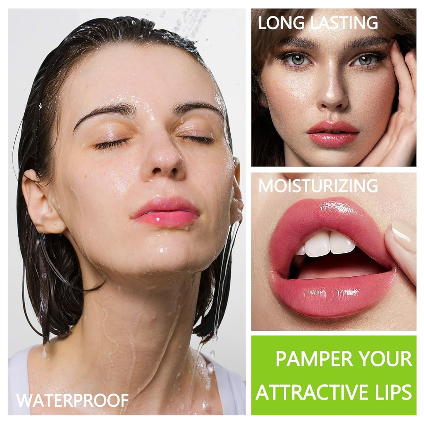 3PCS Aloe Vera Color Changing Lipstick,Crystal Jelly Tinted Lip Balm,Magic Color Change Lipgloss Set,Hydrating Lip Balm,Long-lasting Waterproofing Lipstick for Makeup