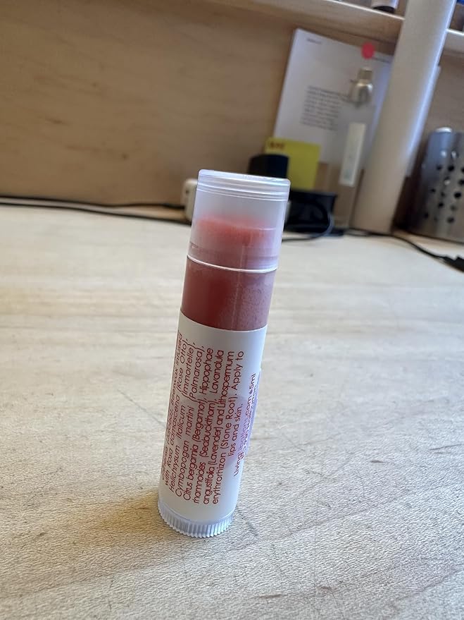 Living Libations - Organic 'Rose Glow Lover Lips' Lip Balm | Natural, Wildcrafted Clean Beauty (2-pack)