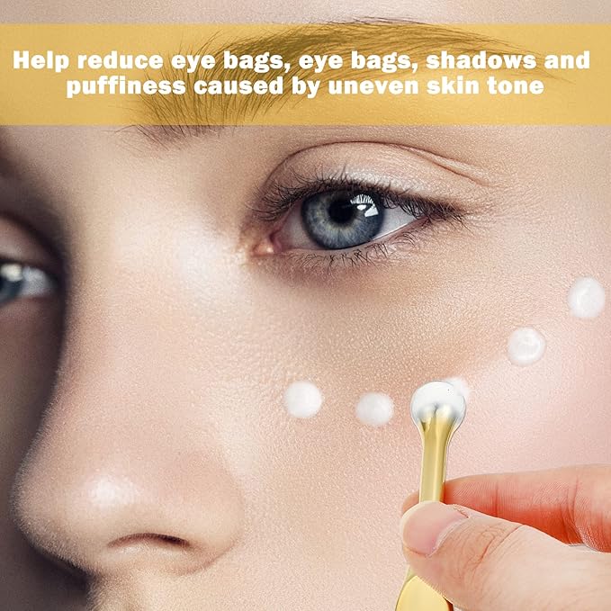 EXCEART 6pcs Metal Makeup Spatula Mini Spoon Eye Cream Massage Sticks Beauty Scoop for Facial Cosmetic Face Cream