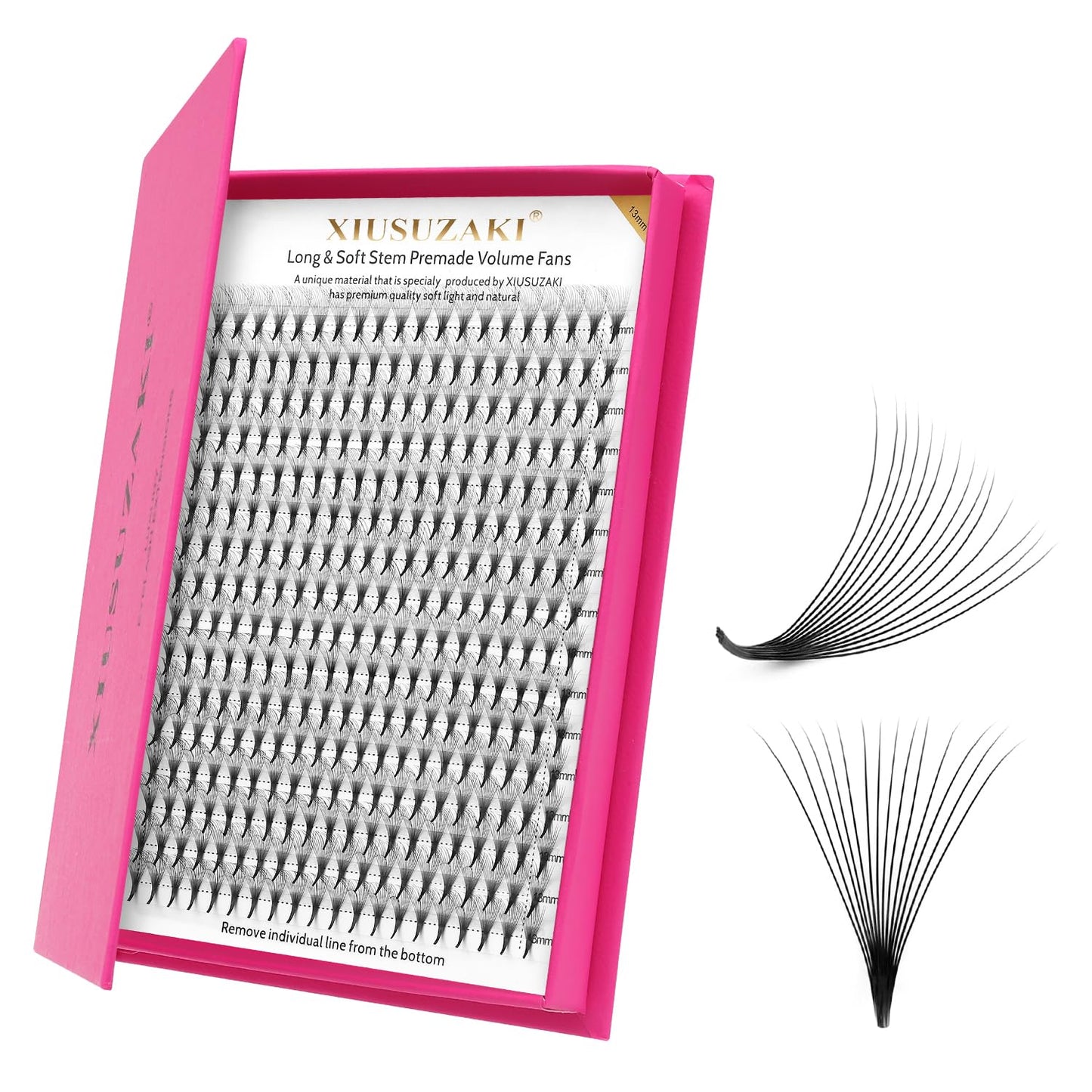 Premade Fans Eyelash Extensions 14D Volume Lash Extensions 0.03 Thickness Eyelash Extension C Curl Premade Lash Fans Mix 9-16mm Fluffy Soft Handmade Lash Fan(14D-0.03-C,9-16mm)