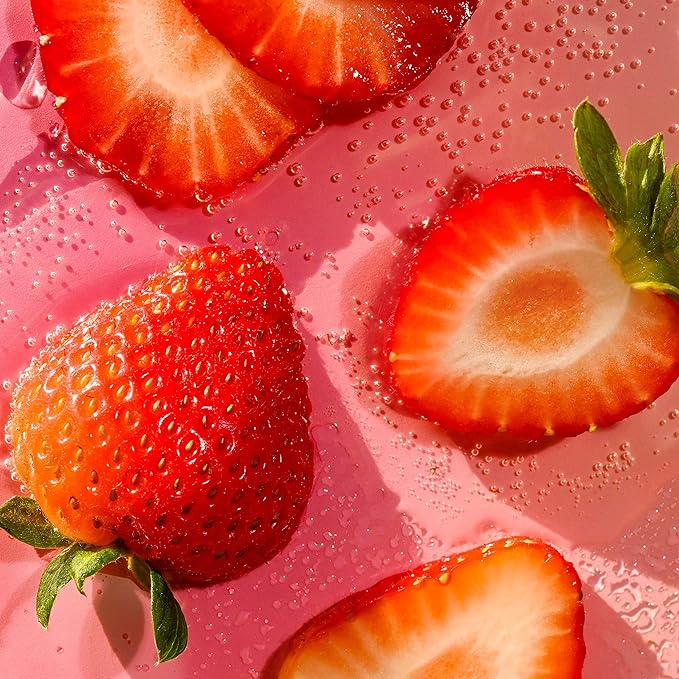 eos 100% Natural & Organic Lip Balm- Strawberry Sorbet, Dermatologist Recommended for Sensitive Skin, All-Day Moisture, 0.14 oz, 2 Pack