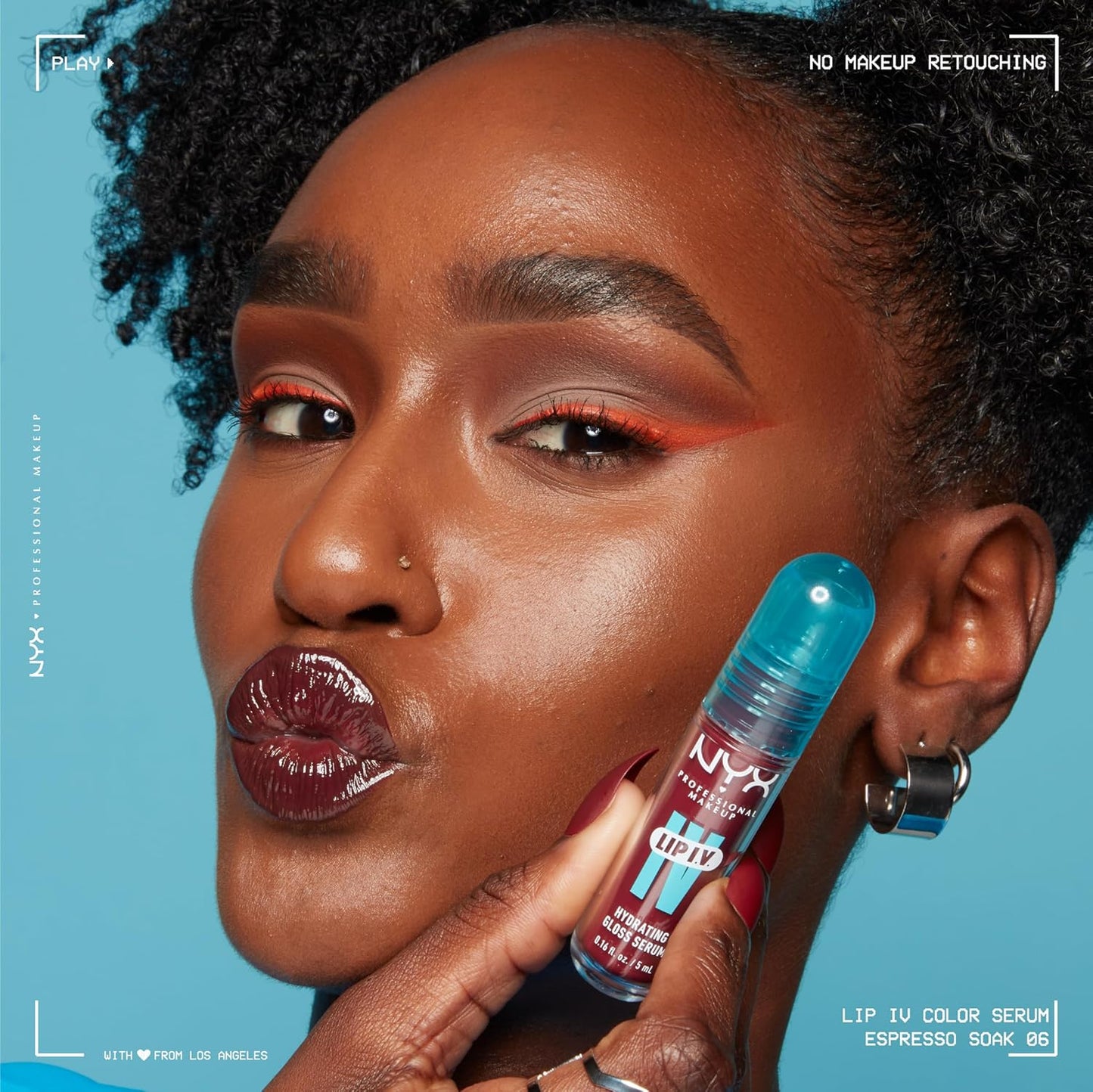 NYX PROFESSIONAL MAKEUP Lip IV Hydrating Glossy Lip Stain with 12HR Hydration - Blush Rush (Pink)