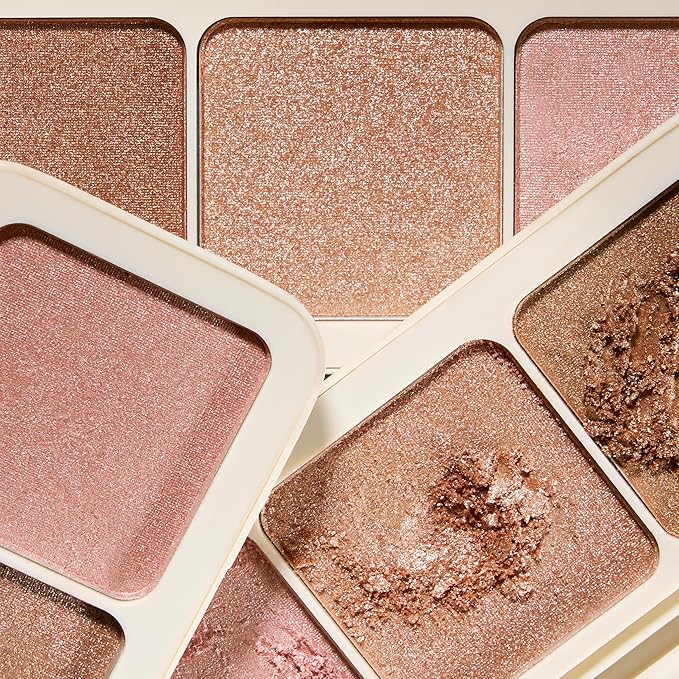 COVER FX Custom Enhancer Highlighter Makeup Palette - Buildable Illuminating Highlight - Use on Eyes, Cheeks and Body - Travel Friendly