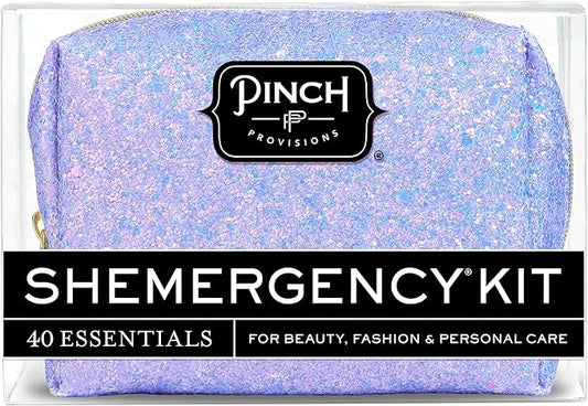 Pinch Provisions Shemergency Kit for Her, 40 Emergency Essential Items, Compact, Multi-Functional Pouch, Gift for Women, Birthday, Bachelorette Parties, and More!