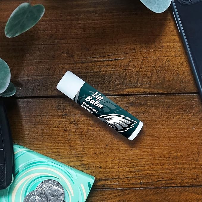FANMATS 34728 Philadelphia Eagles Smooth Mint SPF 15 Lip Balm (Pack of 2)