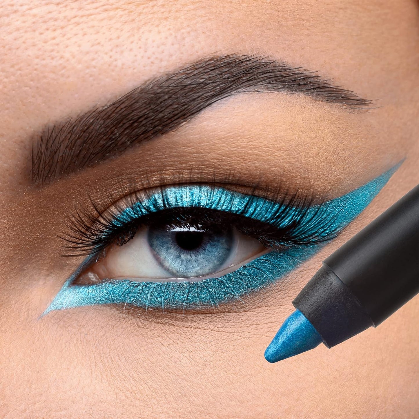 K7L Blue Eyeliner - Waterproof, Smudge-Proof, Precise Cosmetics