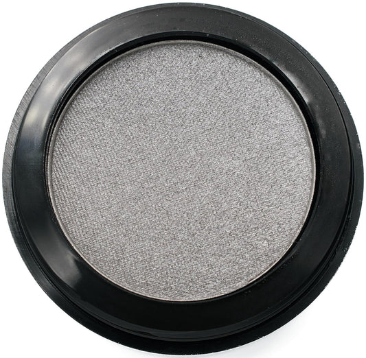 Platinum Silver Shimmering Gray Grey Pewter Pressed Powder Single Vegan Eyeshadow; Talc, Paraben & Cruelty Free